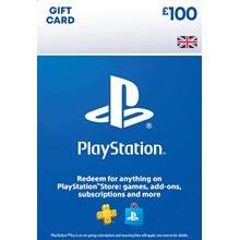 Playstation Network ( PSN ) 100 GBP ( UK ) (💳 )