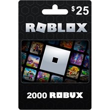 🤖 Подарочная карта 25 USD на 2000 Robux для Roblox 🤖