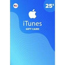 🍎Apple gift card iTunes 25 USD USA🍎