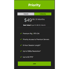ACCOUNT GEFORCE NOW PRIORITY 6 MONTH FULL ACCESS + MAIL