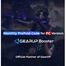 ⚡ GearUp Booster PC-Windows 1 Month Prepaid Code ✅