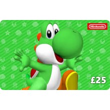 Nintendo £25 GBP UK Gift Card (Best for WMZ)
