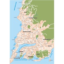 Векторная карта-схема улиц Владивостока (.eps)