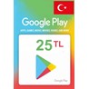 25 TL Google Play Подарочная Карта